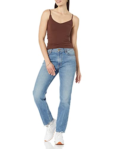 Amazon Essentials Women's Slim-Fit V-Neck Cami, Pack of 4