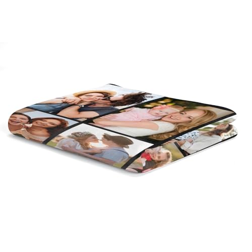 inkArts Custom Blanket with Photo, Personalized Blanket, Customized Photo Blankets, Customizable Picture Blankets, Anniver...