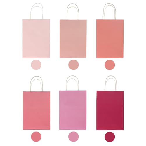 6pcs gift bags (pink)