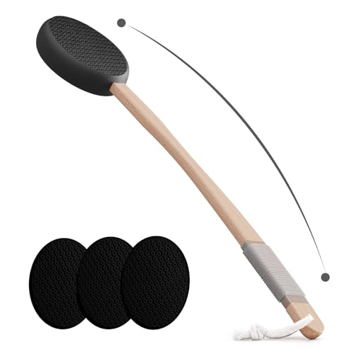 Svarvns Back Lotion Applicator with 4 Replaceable Pads, Lotion Applicator for Back Self Elderly, Women, Cream Medicine App...