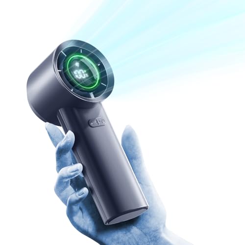 MUXNW Mini Turbo Jet Fan: Portable Small Pocket Handheld Personal Rechargeable Battery Operated USB Charger Keeping Cool I...