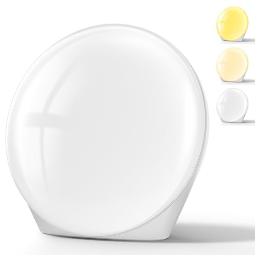 SUXIO Light Therapy Lamp - 10000 Lux Therapy Lights Lamp, 3 Timing & Mode Happy Lamp, Touch Control Sunlight Lamp with Mem...