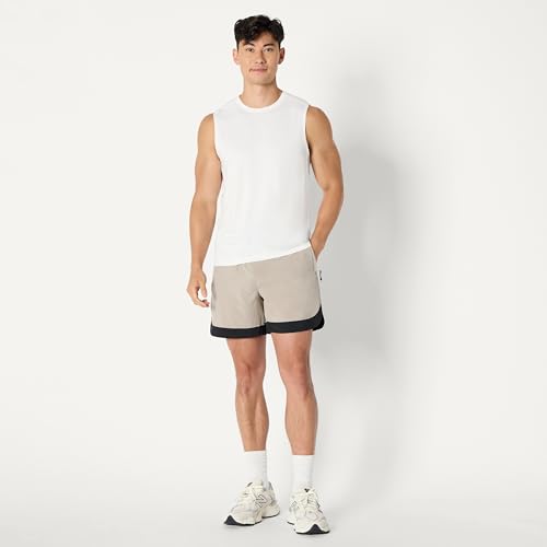 Amazon Essentials Men's Active Quick Dry Moisture-Wicking Tech Stretch Lightweight Sleeveless Muscle Shirt, Multipacks