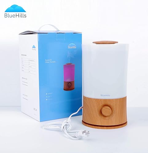 BlueHills Premium 2000 ML XL Large Essential Oil Diffuser Aromatherapy Humidifier for Large Room Home 40 Hour Run Huge Cov...
