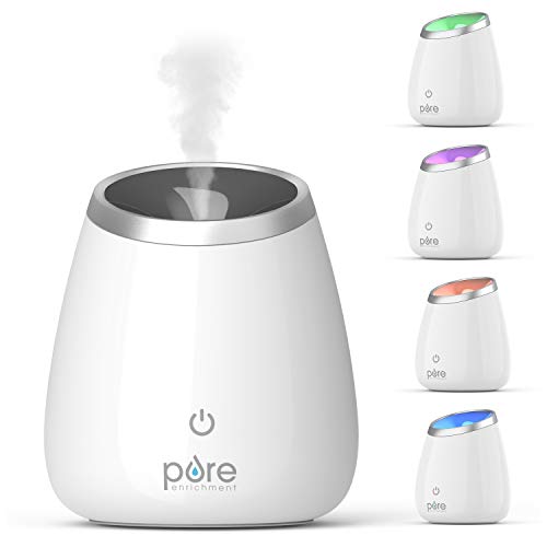 Pure Enrichment PureSpa Deluxe Ultrasonic Aromatherapy Oil Diffuser - 120ml Water Tank, Mood-Boosting Ionizer and Optional...