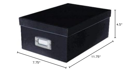 Pioneer Photo Albums Photo Storage Box, Black