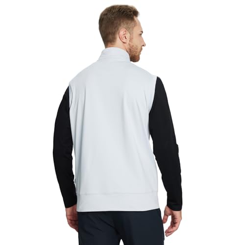 M MAELREG Golf Vests For Men Dry Fit Lightweight Moisture Wicking Performance Sports Breathable Golf 1/4 Zip Pullover Men