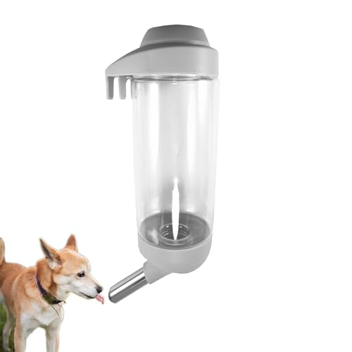 DEEUCHIS Dog Crate Water Bottle Dispenser - No Drip Cat Kennel Water Dispenser & Cage Water Feeder - Easy-to-Use Water Bot...
