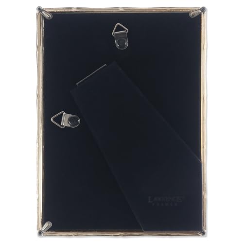 Lawrence Frames 5" W x 7" H Gold Metal Picture Frame with Bamboo Design (712257)