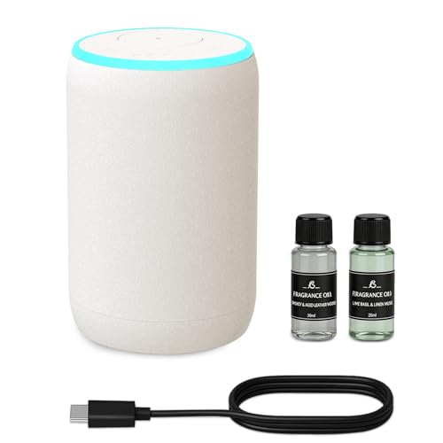 Portable Waterless Essential Oil Diffuser Starter Kit with 7 Lights for Home Car and Office, Compact Scent Diffusers Inclu...
