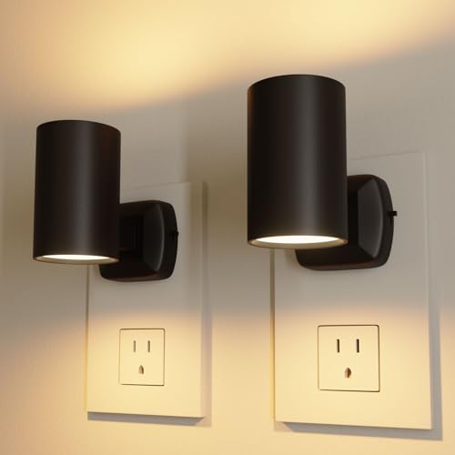 NOVELUX ETL Certified 2700K Night Lights, Modern Night Lights Plug into Wall, Dusk to Dawn Light Sensor Nightlights, Warm ...