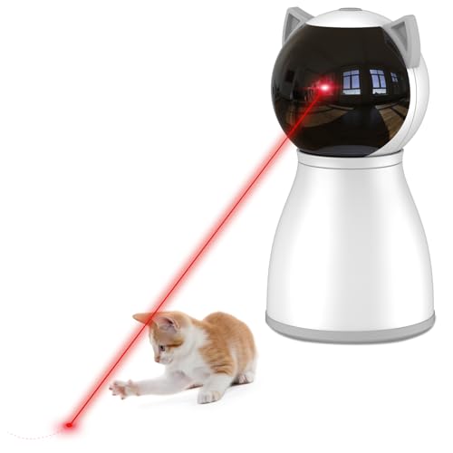 YVE LIFE Laser Cat Toys for Indoor Cats,The 4th Generation Real Random Trajectory Motion Activated Rechargeable Automatic ...