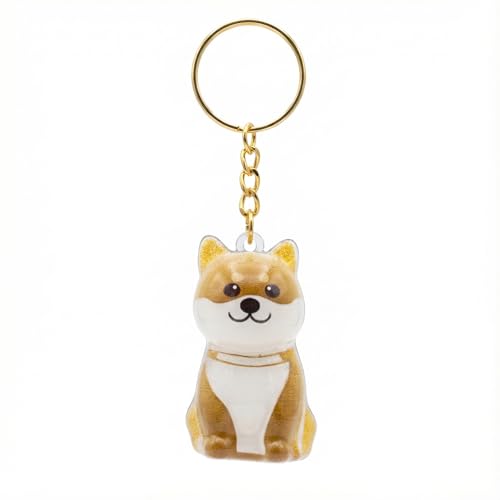 BeSpace Dog Hair Keepsake, Dog Hair Collector Keychain Charm Memorial Storage Box, Pet fur Collection Transparent Capsule,...