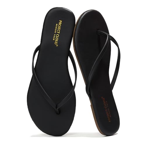 Project Cloud Flip Flops for Women Footwear- Lightweight and Memory Foam Insole Sandals for Women 2026 - Durable Non-Slip ...