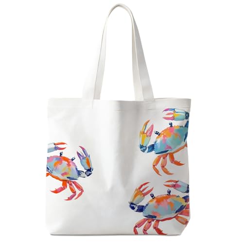 VIIJJUE Tote Bag Gifts for Women, Canvas Aesthetic Reusable Grocery Bags Shopping Bags