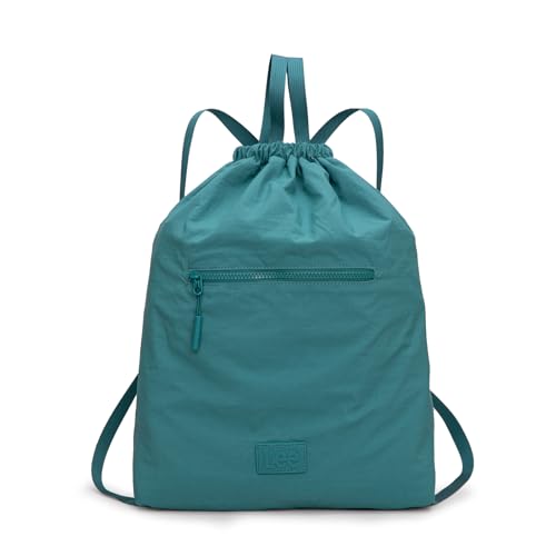 Lee Drawstring Backpack Bag Lightweight Small Gym Swim Beach Bag Water Resistant Sports Sackpack for Men Women, LEE48-002TQ