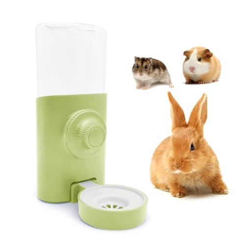 Rabbit Water Bottle, 600ml/21oz Hanging Water Dispenser Feeder Cage Crate Hutch Bunny Puppy Cat Chinchilla Ferret Guinea P...