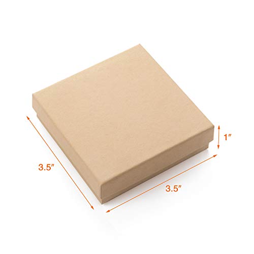 GEFTOL Jewelry Gift Boxes 96 Pack 3.5x3.5x1 Inch Cardboard Jewelry Boxes,Small Gift Boxes for Jewelry Earrings Necklaces H...