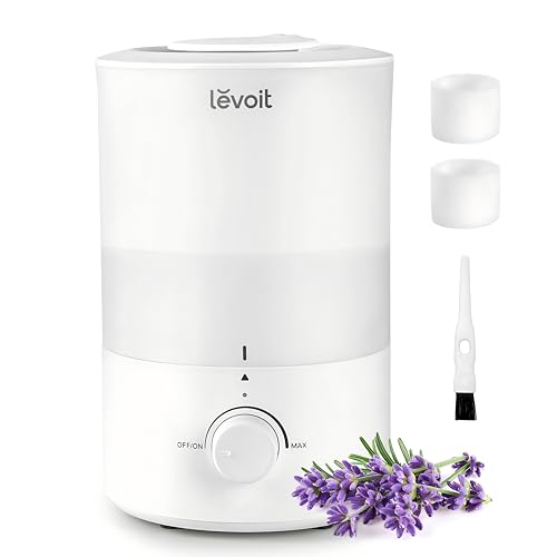 LEVOIT - Humidifiers for Bedroom - Quiet (3L Water Tank) - Cool Mist/Top Fill/Essential Oil Diffuser/25Watt - Home/Large R...