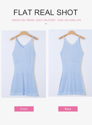 Dokotoo Summer Crochet Hollow Out Knit Beach Bathing Suit Swim Cover Ups Cruise Outfits Vacation Dresses for Women 2026