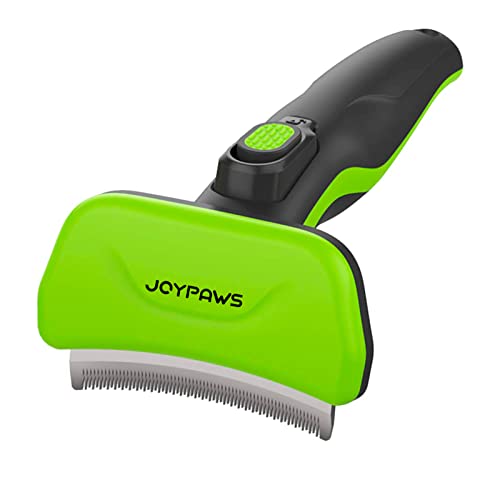 JOYPAWS Pet Grooming Brush for Dogs and Cats, Green, Effectively Reduces Shedding by Up to 95%, Self-Cleaning, Long or Sho...