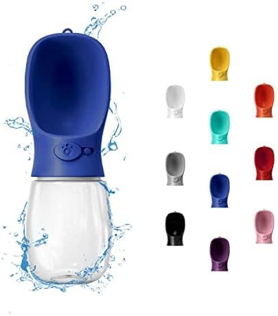 WePet Portable Dog Water Bottle, 12 OZ, Leak Proof Puppy Water Dispenser with Drinking Feeder for Pets Outdoor Walking, Hi...