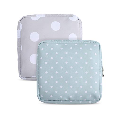 Sanitary Napkin Storage Bag,2pcs Menstrual Cup Pouch,Cotton Cloth Portable Sanitary Napkin Pads Storage Bags Feminine Mens...