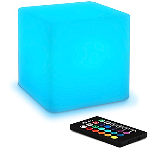 Mr.Go 4-inch Dimmable LED Night Light Mood Lamp for Kids and Adults - 16 RGB Colors - 8 Level Dimming - 4 Lighting Effect...