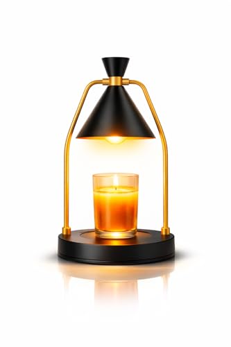 MIGHTY T Candle Warmer Lamp with Timer & Dimmer – Flameless Candle Lamp for Jar Candles – Adjustable Brightness – Safe Hom...