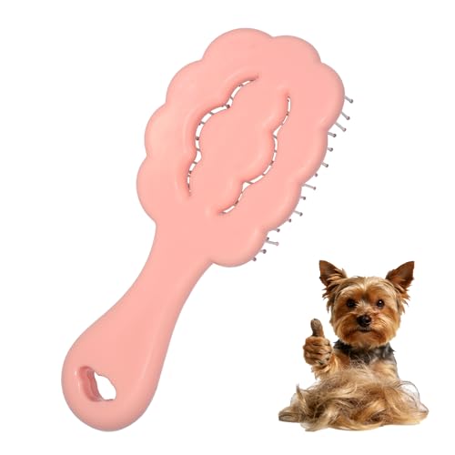 MAEELOU Cloud Shape Small Dog Grooming Brush - Perfect for Shih Tzus, Yorkies, and Maltipoos - Ideal Puppy Hair Brushes fo...