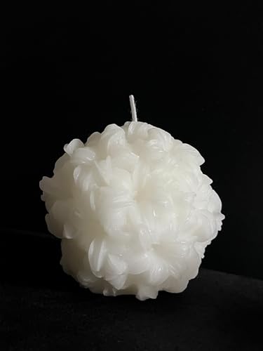 Small Candles in the Shape of Flowers Aesthetic Candle for Home Decor White Scented Candles Hyacinth Bathroom Candle for S...