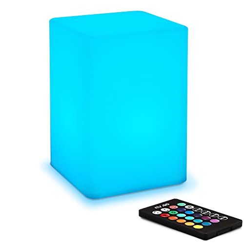 Mr.Go 6-inch Dimmable LED Night Light Mood Lamp for Kids and Adults - 16 RGB Colors - 8 Level Dimming - 4 Lighting Effects...