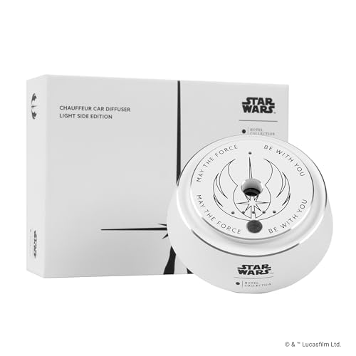 Hotel Collection | Star Wars ™ - Light Side Chauffeur Car Diffuser | Jedi| White Luxury Portable Essential Oil | Aromather...