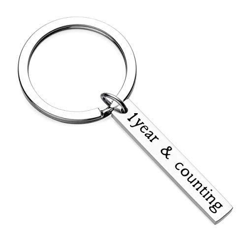 Miss Pink Anniversary Keychain Gifts for Husband Boyfriend, Wedding Anniversary Valentines Day Gift for Couple Husband Wife