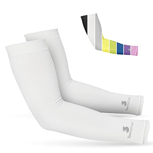 SportsTrail Cooling Arm Sleeves for Men & Women – Breathable, UV Sun Protection, Sports Arm Sleeves for Women, Men & Youth