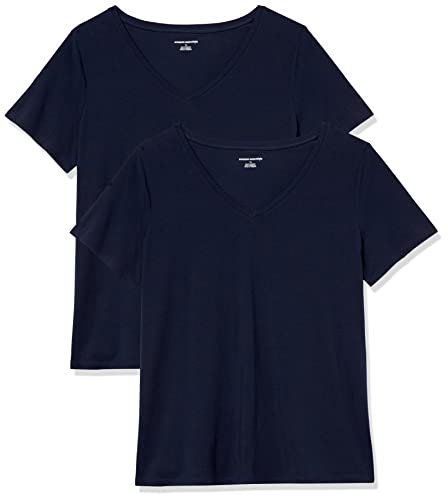 Amazon Essentials Women's Plus Size Short-Sleeve V-Neck T-Shirt