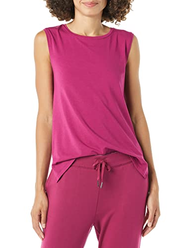 Amazon Essentials Women's Soft Cotton Relaxed-Fit Workout Tank Top (Available in Plus Size)