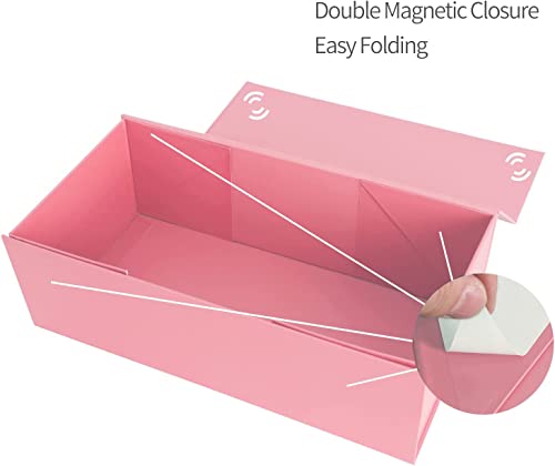 Pink Gift Box 10" x 6" x 3" with Magnetic Closure Lid Gift Boxe for Presents,Bridesmaid Gifts Boxes,Cute Box,Birthday Gift...