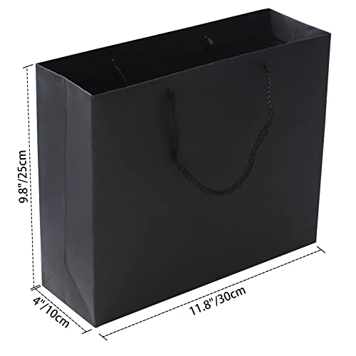 RUIFYRAY Black Luxury Magnetic Gift Box with Lid, Ribbons and Gift Bag, Medium Size-9.4x7x3 Inches, Great for Christmas, N...