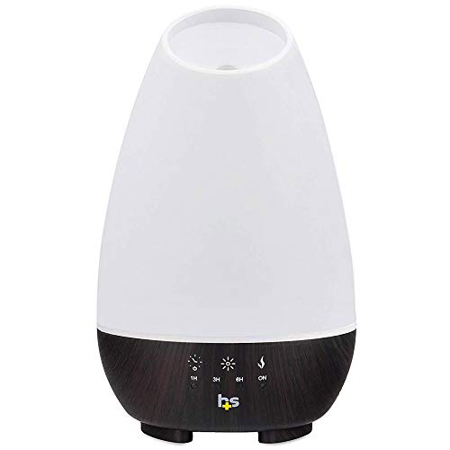 HealthSmart 500ML Essential Oil Diffuser for Large Rooms, Cool Mist Humidifier and Aromatherapy Diffuser, Adjustable Time...
