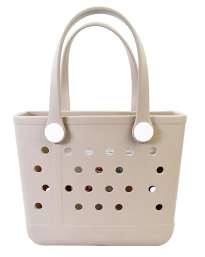 Addoklm Lightweight Extra large Rubber Beach Bag Small mini Tote Bag for Gym Waterproof medium Open Handbag for Pool Sports