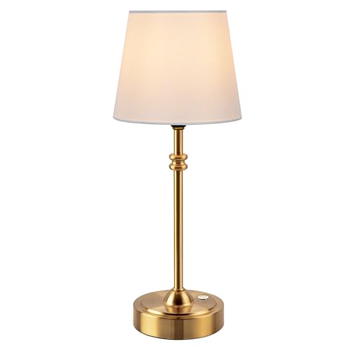ONEWISH Cordless Lamp-Battery Operated Table lamp, 4000mAh Rechargeable, Stepless Dimmable, Small Touch Bedside Lamp with ...