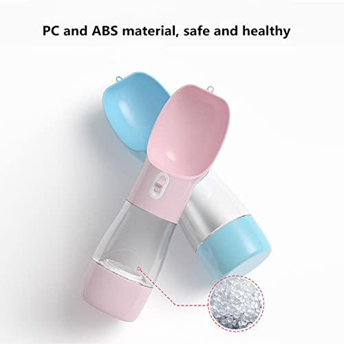 Misthis Portable Dog Water Bottle - Leak Proof Dog Water Dispenser with Bowl & Food Container, Dishwasher Safe Food Grade ...