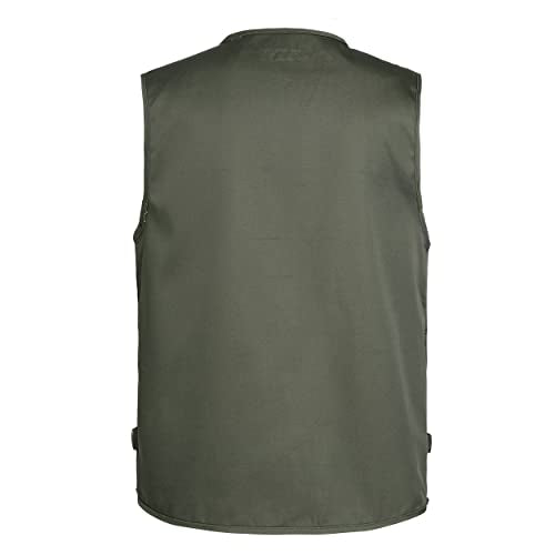 LISUHEPEAL Men’s Fishing Vest Summer Outdoor Work Safari Travel Photo Vest with Multi Pockets