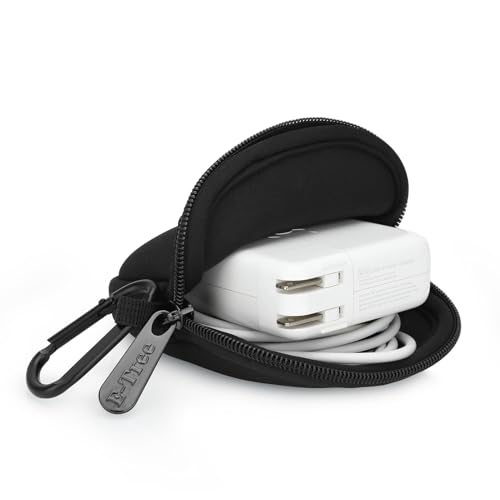 E-Tree 2 Pack Mini Neoprene Pouch Case for Phone Charger Airpods USB Cables Cord ﻿Earphones MagSafe Power Adapter Keychain...