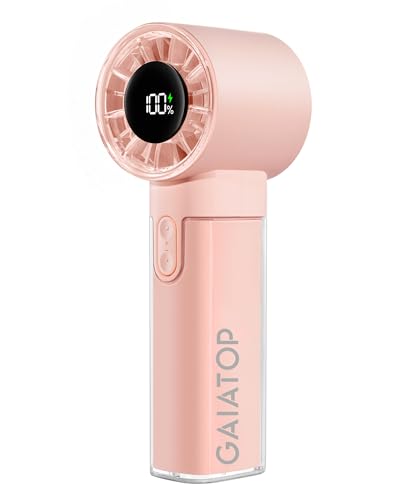 Gaiatop Portable Handheld Turbo Fan, 1-100 Adjustable High Speeds, 3-20Hrs Cooling Times, 4800mAh USB Rechargeable Portabl...