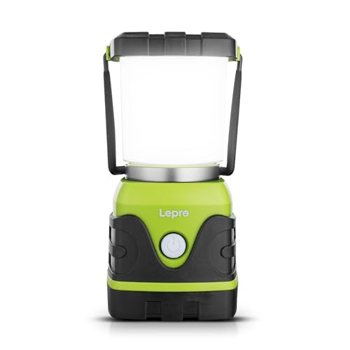 LE 1000LM Battery Powered LED Camping Lantern, Waterproof Tent Light with 4 Light Modes, Camping Essentials, Portable Lant...