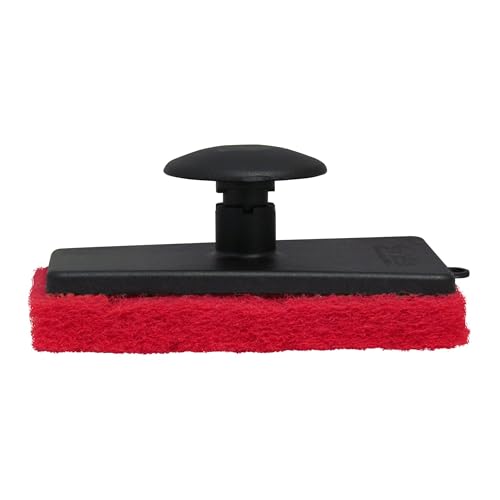 STAR BRITE All-Purpose Medium (Red) Scrubber Pad - Available in Medium, Fine & Coarse Textures with Ergonomic Handle for B...
