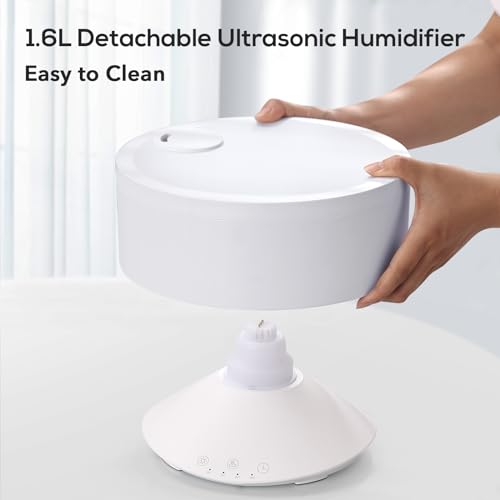 Large Humidifiers Easy to Clean,1.6L, Essential Oil Diffuser, Colorful Light,Ultrasonic Top Fill Cool Mist Humidifiers for...