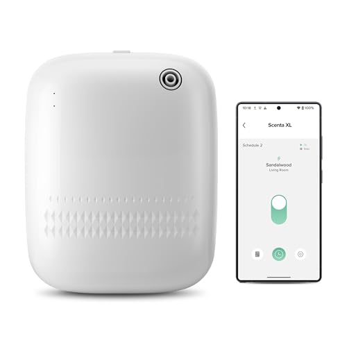 Airversa Waterless Essential Oil Diffuser for Home Large Room and Commercial Use, Up to 2000 sq ft, App Control Cold Air D...